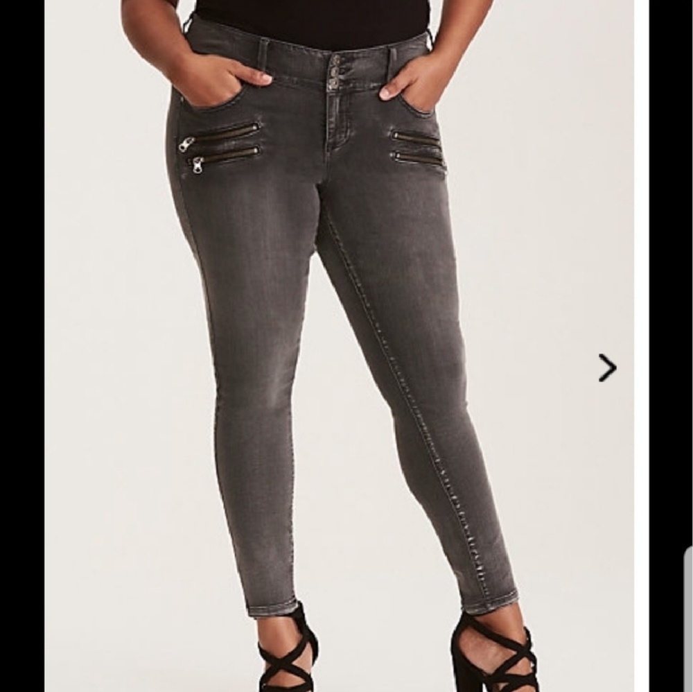 Torrid Multi Zip Jeggings